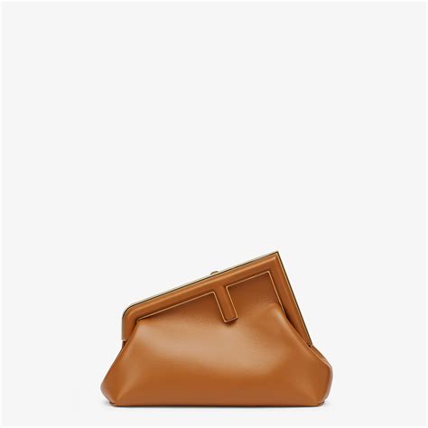 fendi first medium brown|fendi first small clutch.